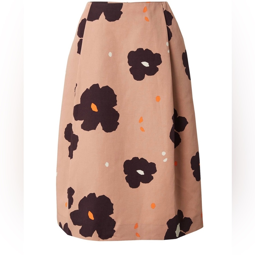 MARIMEKKO
Floral Print Knee-Length Skirt